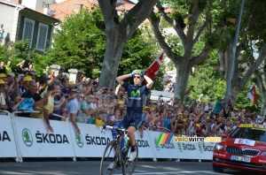 Rui Costa (Movistar) remporte l'étape (455x)