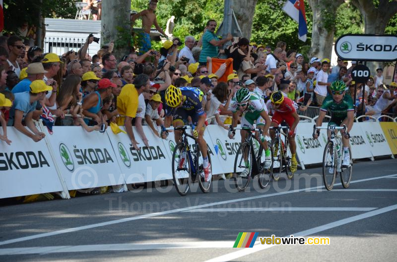 De groep Nicholas Roche / Thomas Voeckler