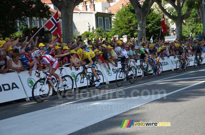 Group Chris Froome, Nairo Quintana, Mollema, Contador