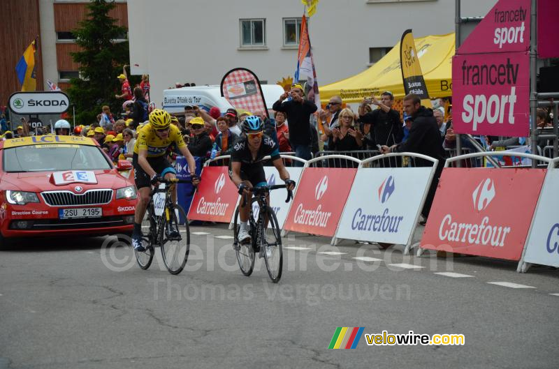 Richie Porte & Chris Froome (Team Sky)