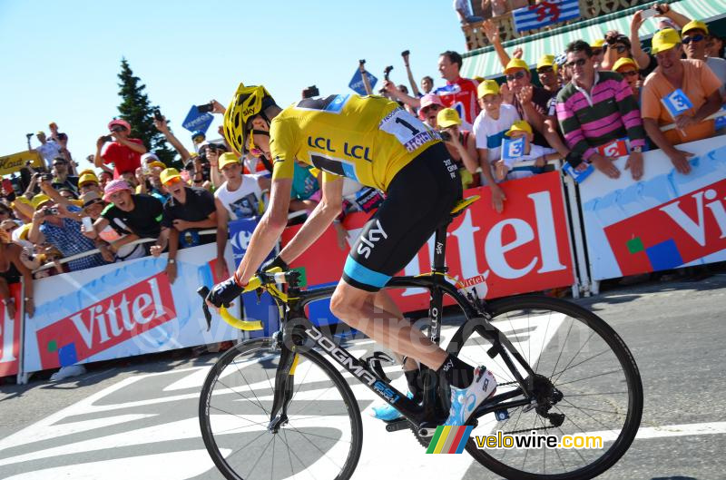 Chris Froome (Team Sky) ne perd pas de temps