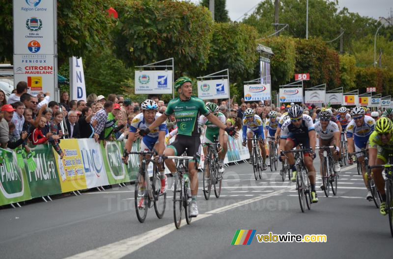 Bryan Coquard (Europcar) wins the Classic de l'Indre 2013 (2)