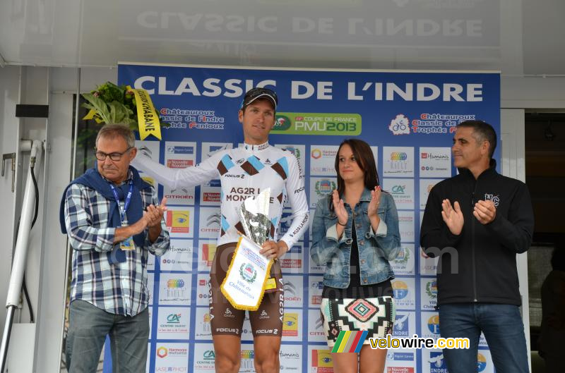 Frédéric Brun (AG2R La Mondiale), winnaar van de sprint Ville de Châteauroux