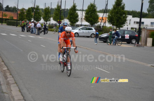 Julien Duval (RLM) & Reidar Borgersen (TJM) going for the sprint (575x)