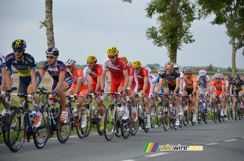 Le peloton à Hinges