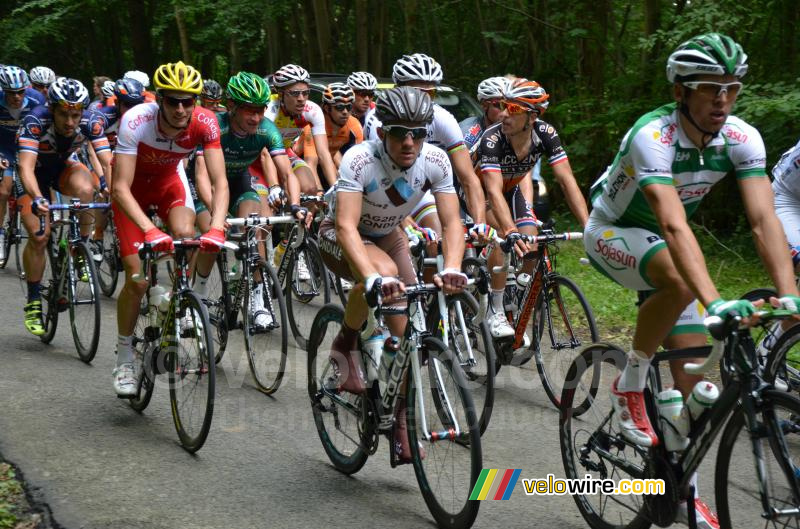 Samuel Dumoulin (AG2R La Mondiale) in the forest of Nédonchel