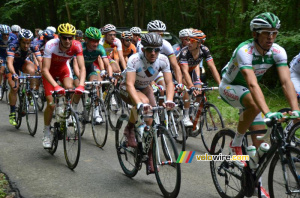 Samuel Dumoulin (AG2R La Mondiale) in the forest of Nédonchel (321x)