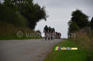 The Europcar team leading the peloton in Palfart (233x)