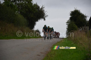 L'équipe Europcar en tête du peloton à Palfart (233x)