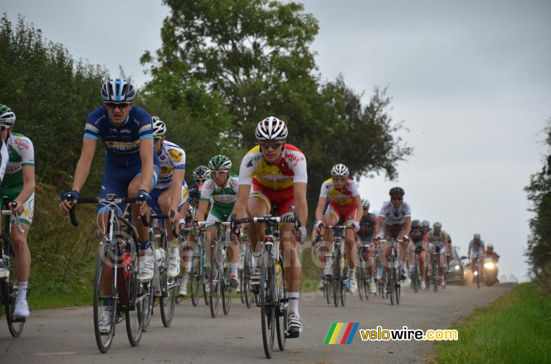 De staart van het peloton in Palfart