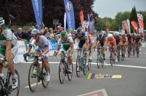 The peloton crosses the line in Isbergues (2) (344x)