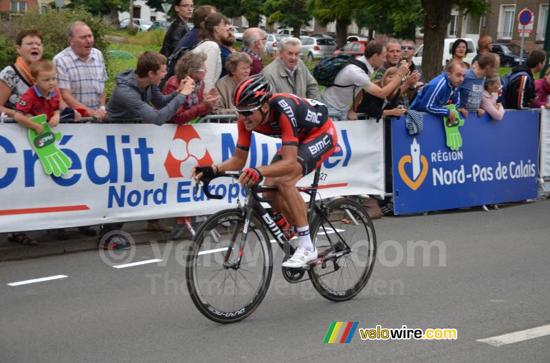 Greg van Avermaet (BMC Racing Team) alleen aan kop