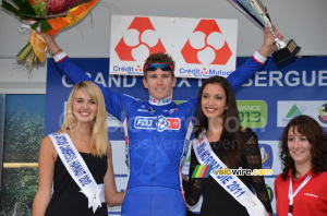 Arnaud Démare (FDJ.fr) on the podium (483x)