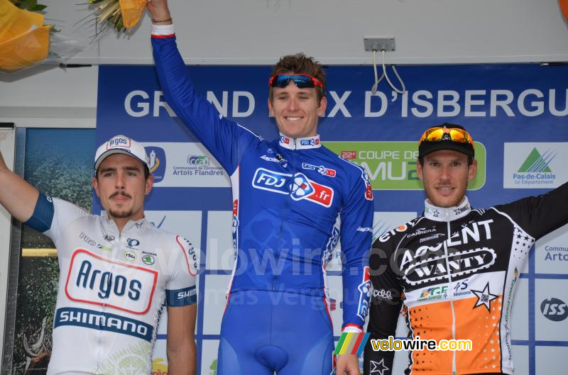 Het podium van de Grand Prix d'Isbergues