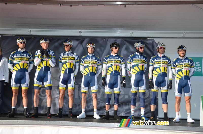 De Vacansoleil-DCM Pro Cycling ploeg