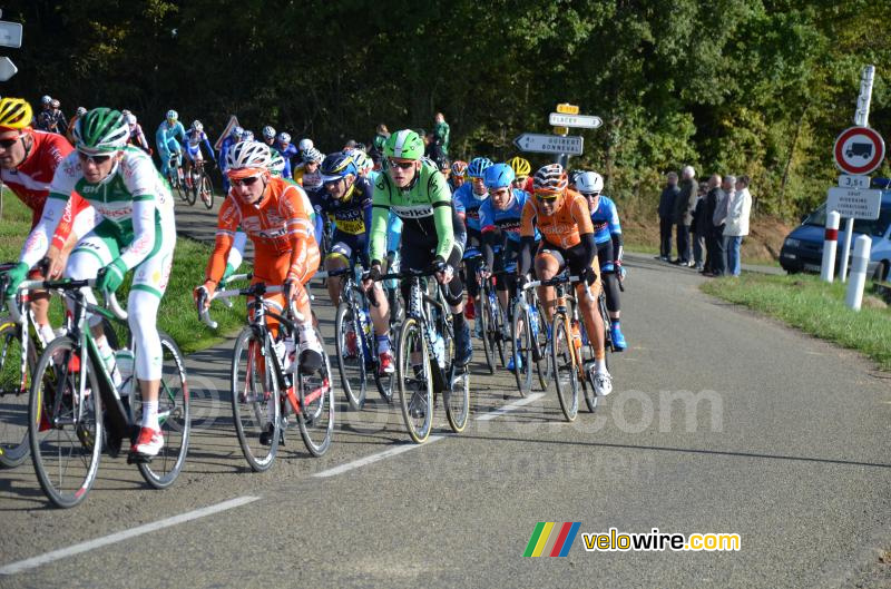 Lars Boom (Belkin) in the peloton