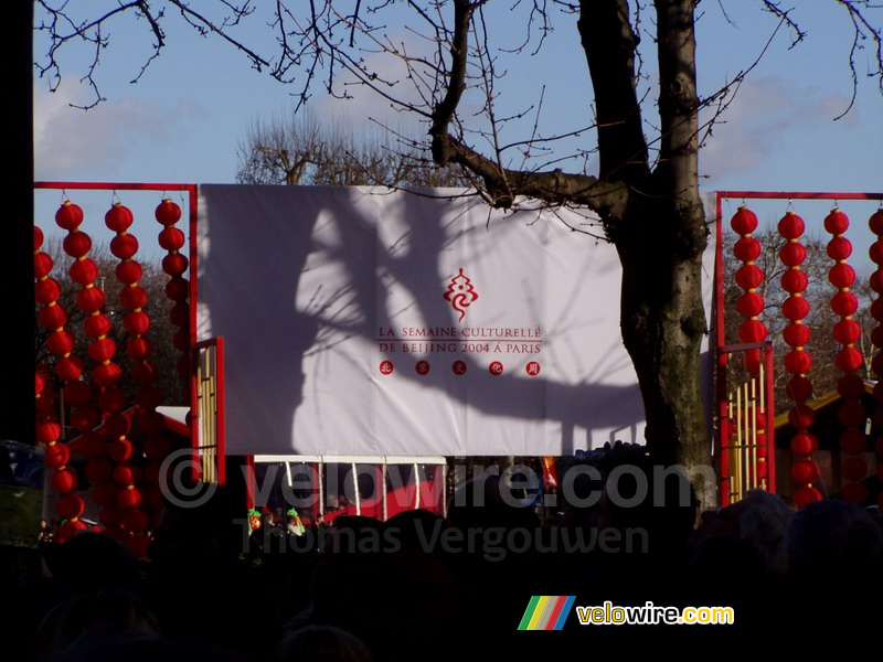 Spandoek van de culturele week van Peking