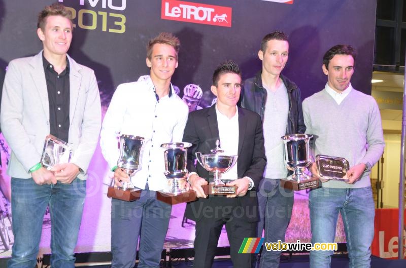 The top 5 : Arnaud Démare, Bryan Coquard, Samuel Dumoulin, Anthony Geslin & Yannick Martinez