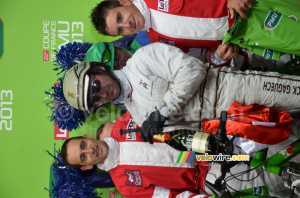 Sandy Casar & Sébastien Ernault, race winners (761x)