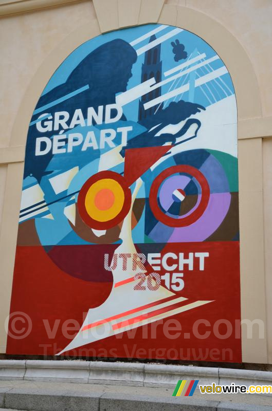 The logo of the Grand Départ of the Tour de France 2015