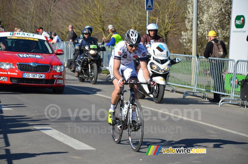 Two laps from the finish, Christophe Laborie (Bretagne-Séché)