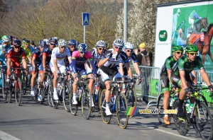 The peloton at two laps from the finish (268x)