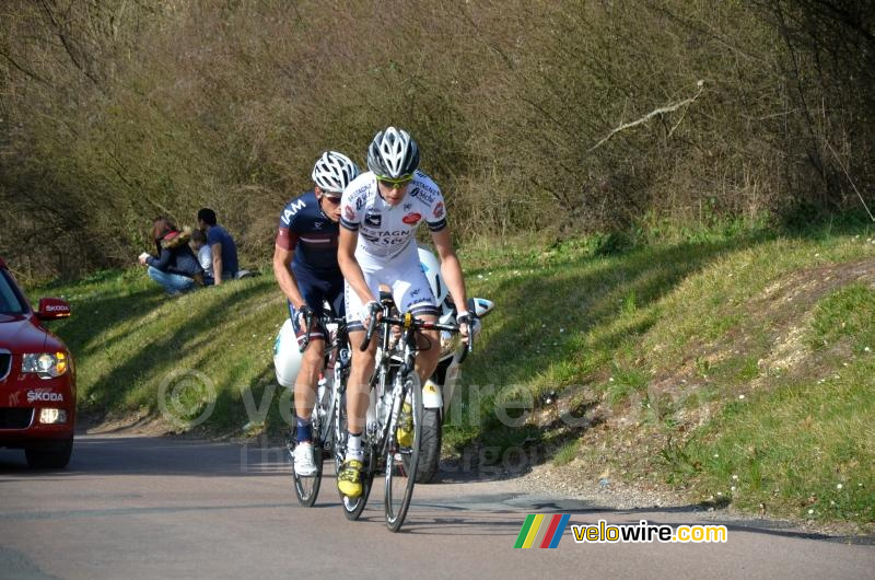 Anthony Delaplace & Aleksejs Saramotins in Fontenay-sur-Loing