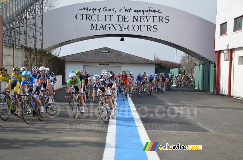 John Degenkolb (Giant-Shimano) rijdt het circuit op