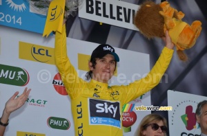 Geraint Thomas (Team Sky), yellow jersey (370x)