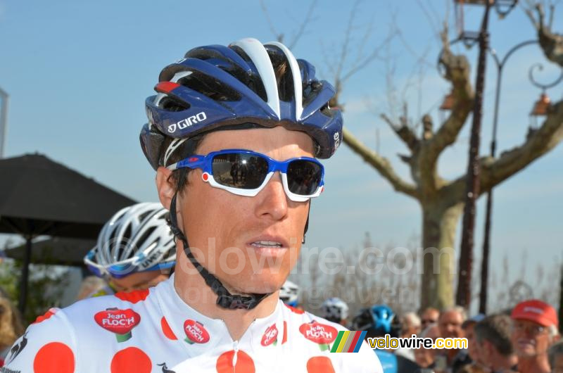 Sylvain Chavanel (IAM Cycling) en maillot à pois