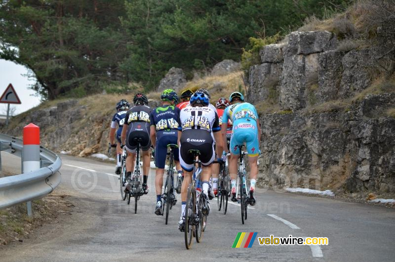 The breakaway on the Col de l'Ecre (2)