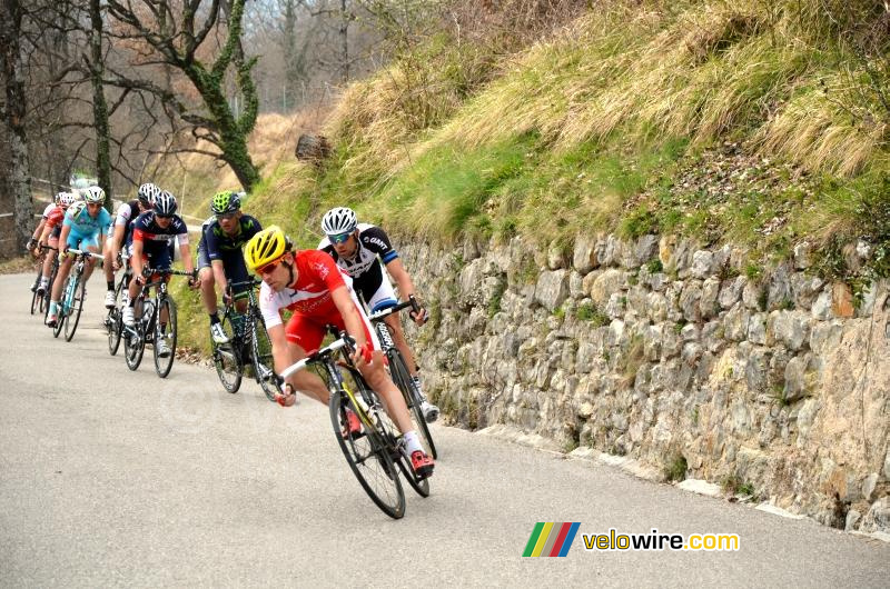 The breakaway leaving Gréolières