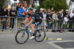 Vasil Kiryienka (Team Sky) au 2ème passage sur la ligne (350x)