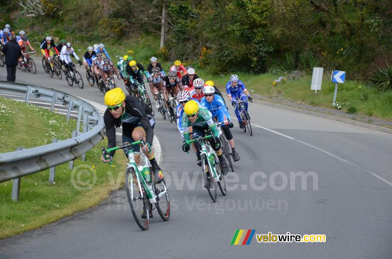 The peloton in the 3rd lap