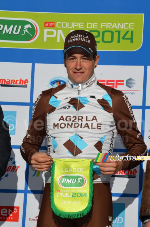 Alexis Gougeard (AG2R La Mondiale), leader of the Coupe de France PMU (1010x)