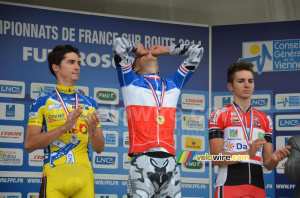 Yann Guyot (Armée de Terre) celebrates his victory (2) (183x)