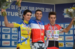 The podium of the French Championships amateurs: Mainard, Guyot & Turgis (209x)