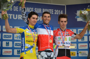 The podium of the French Championships amateurs: Mainard, Guyot & Turgis (209x)