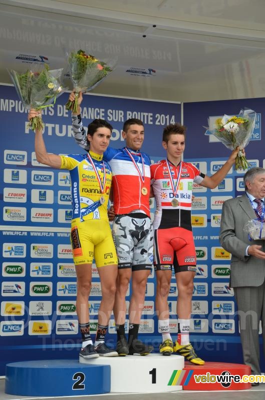 Le podium du Championnat de France amateurs : Mainard, Guyot & Turgis (2)