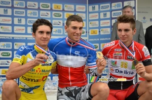 The amateur medallists: Jérôme Mainard, Yann Guyot & Anthony Turgis (290x)