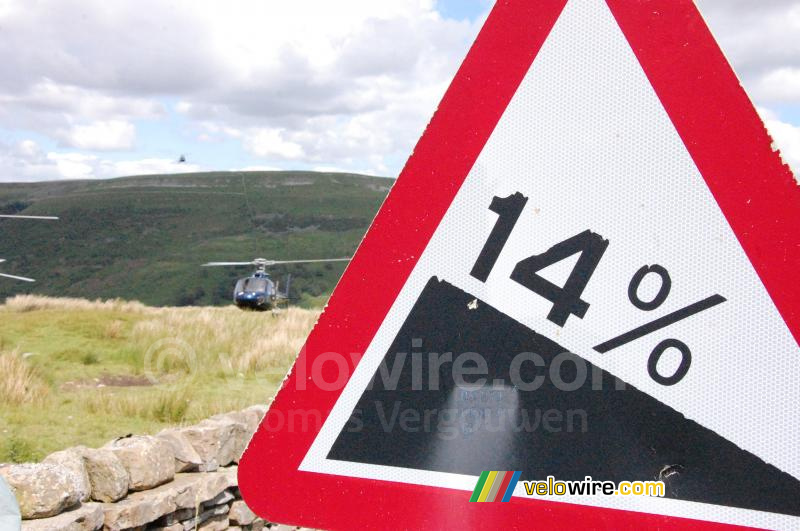 Helicopter drop zone - 14% descent