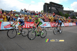 Simon Clarke (Orica) & Fabio Sabatini (Cannondale) (455x)