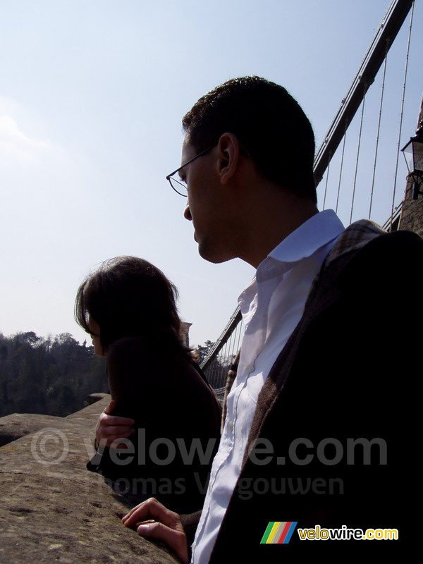 Marie & Khalid on Suspension Bridge