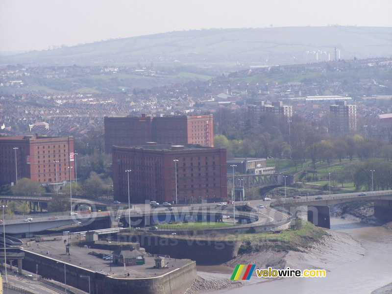 Une partie de Bristol vu depuis Suspension Bridge