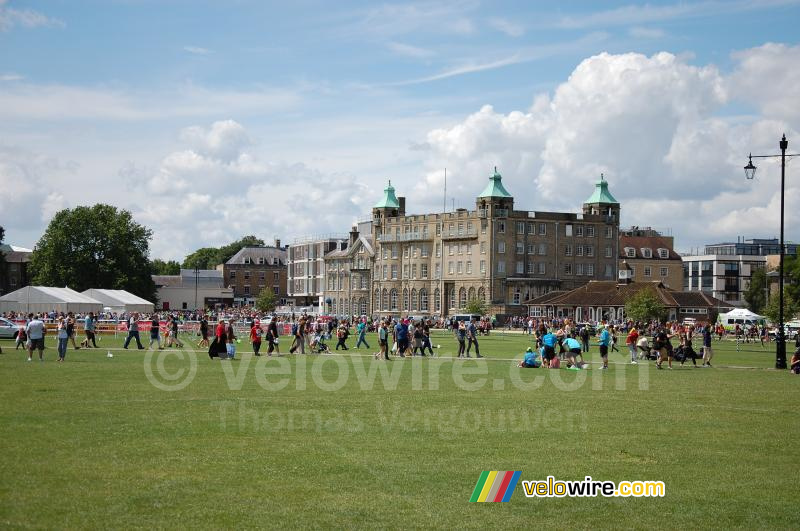 La zone de départ à Cambridge