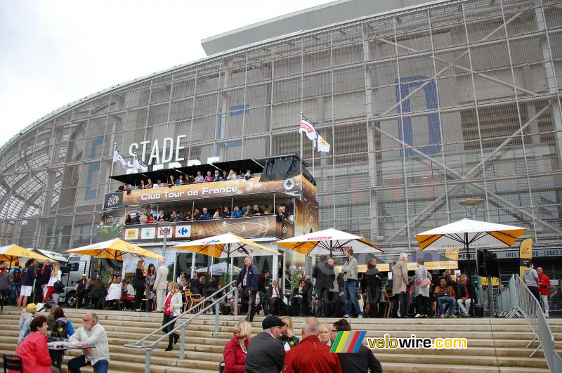 De finish bij het Stade Pierre Mauroy