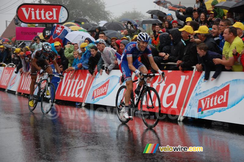 Thibaut Pinot (FDJ) & Jean-Christophe Péraud (AG2R)