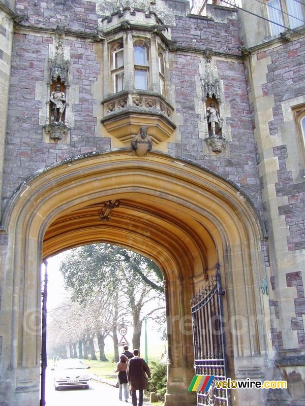 The entrance of a park