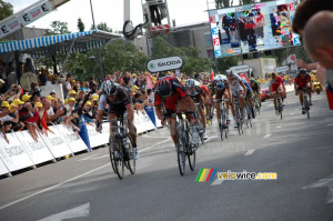 Le sprint pour la 2eme place : Fabian Cancellara (442x)