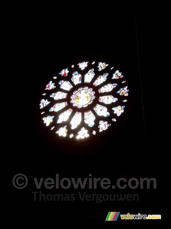 Stained-glass window in the cathedral of Bristol